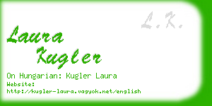 laura kugler business card